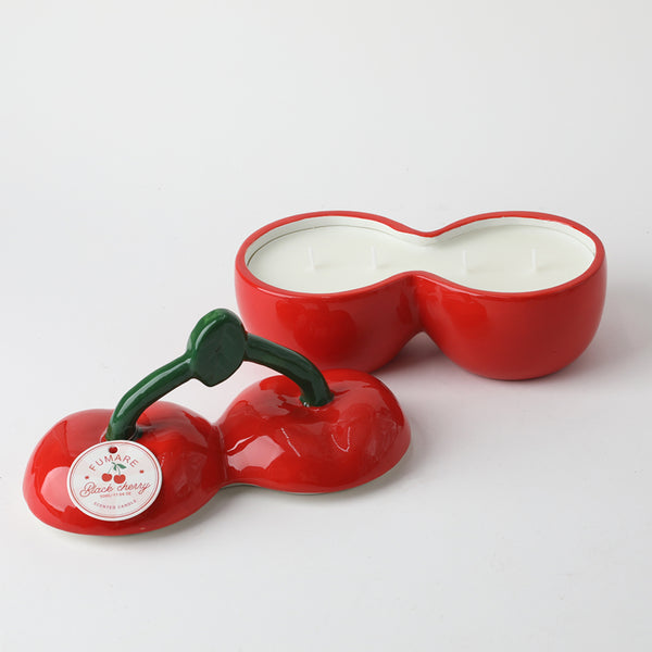 Fumare Twins Cherry Ceramic Black Cherry Scented Candle 650G