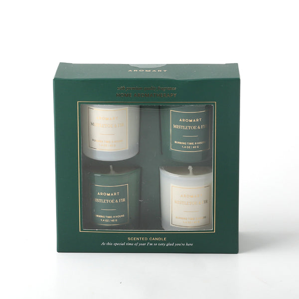 Christmas Deco AROMART Scented Soy Candle Jar Gift Package
