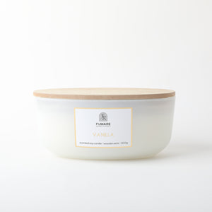 Fumare 500G Soy Wax Glass candle Jar With Wood Wick