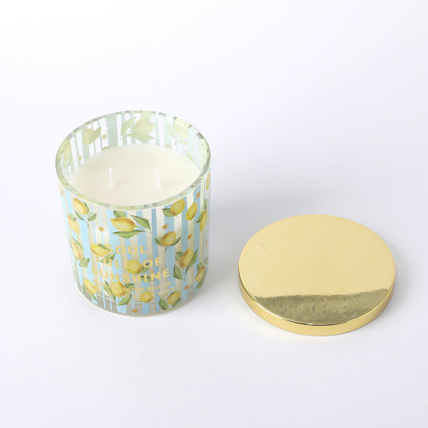 Aromart Deco Fruit Soy Candle Glass Jar