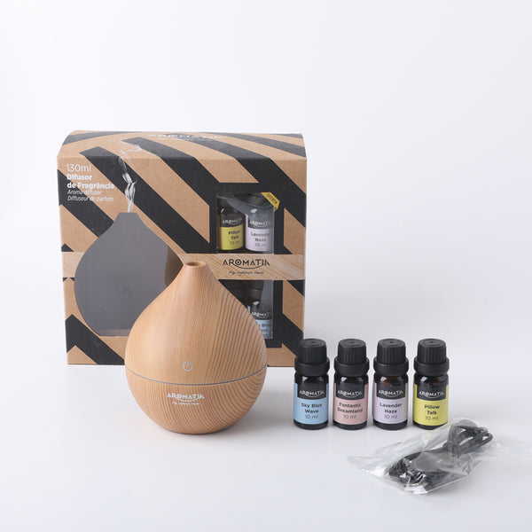 Aroma Aromatherapy Diffuser Essential Oil Ultrasonic Air Humidifier Purifier Gift Set